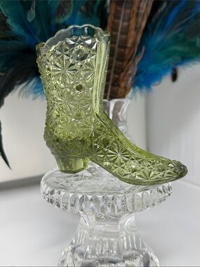 Vintage Fenton Colonial Glass Boot